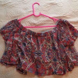 Forever 21 crop top off the shoulder